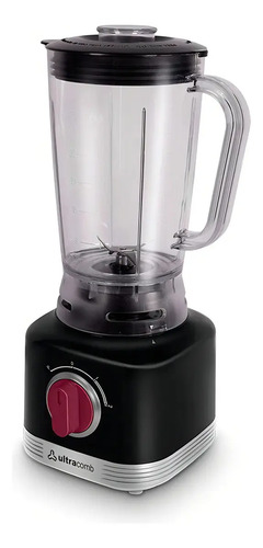 [2892] Licuadora Ultracomb Lc-2007 1.5 L 650w Jarra Plástico Color Negro
