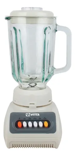 [2687] Licuadora Vitta 2 En 1 - Blanca Con Jarra De Vidrio 220v (Blanco)