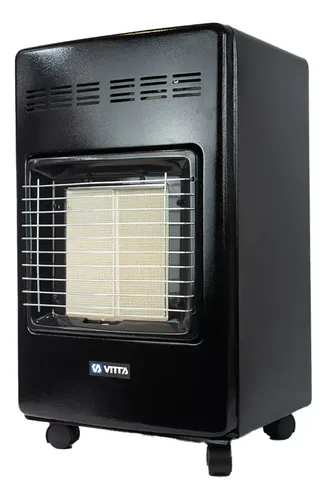 [2166] Estufa Garrafera Vitta Portatil Regulador Infrarroja - 10kg (Negro)