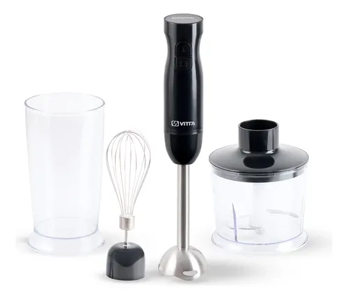 [6226] Minipimer Mixer 3 En 1 1000w Vitta 2 Vel Acero Inoxidable Negro
