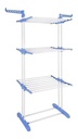Tender Ropa Vertical Plegable Alas Reforzado 3 Niveles Color Blanco Más Que Sillas Blanco Azul