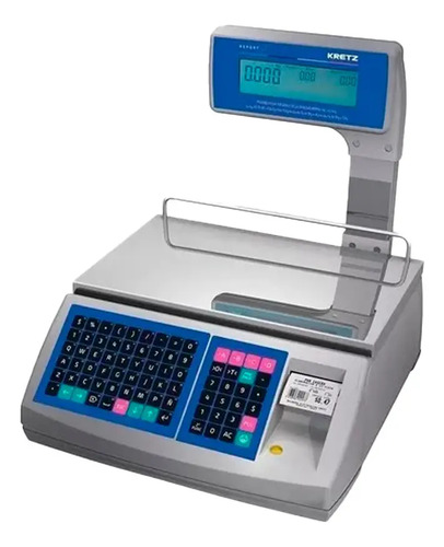 [2443] Balanza Electronica Kretz Report Lt 30kg Impresor Azul