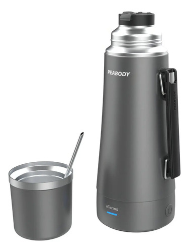[5014] Termo Electrico Peabody Et1001d E-termo 1 Litro Mate Bombilla P1 Gris Oscuro