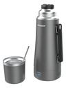 Termo Electrico Peabody Et1001d E-termo 1 Litro Mate Bombilla P1 Gris Oscuro