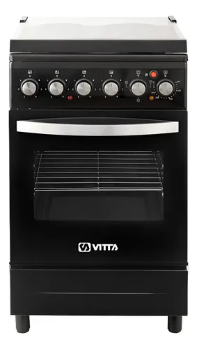 [5109] Cocina Eléctrica Vitta 50cm Negra/acero (Negro)