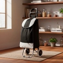 Changuito De Compras Reforzado 35 L Plegable Mercado Y Hogar Negro