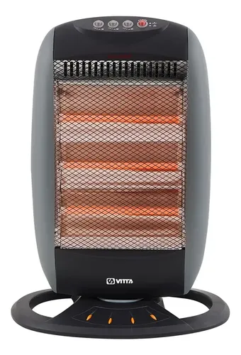 Estufa Cuarzo Vitta 3 Velas - Vit-201. Gris Oscuro